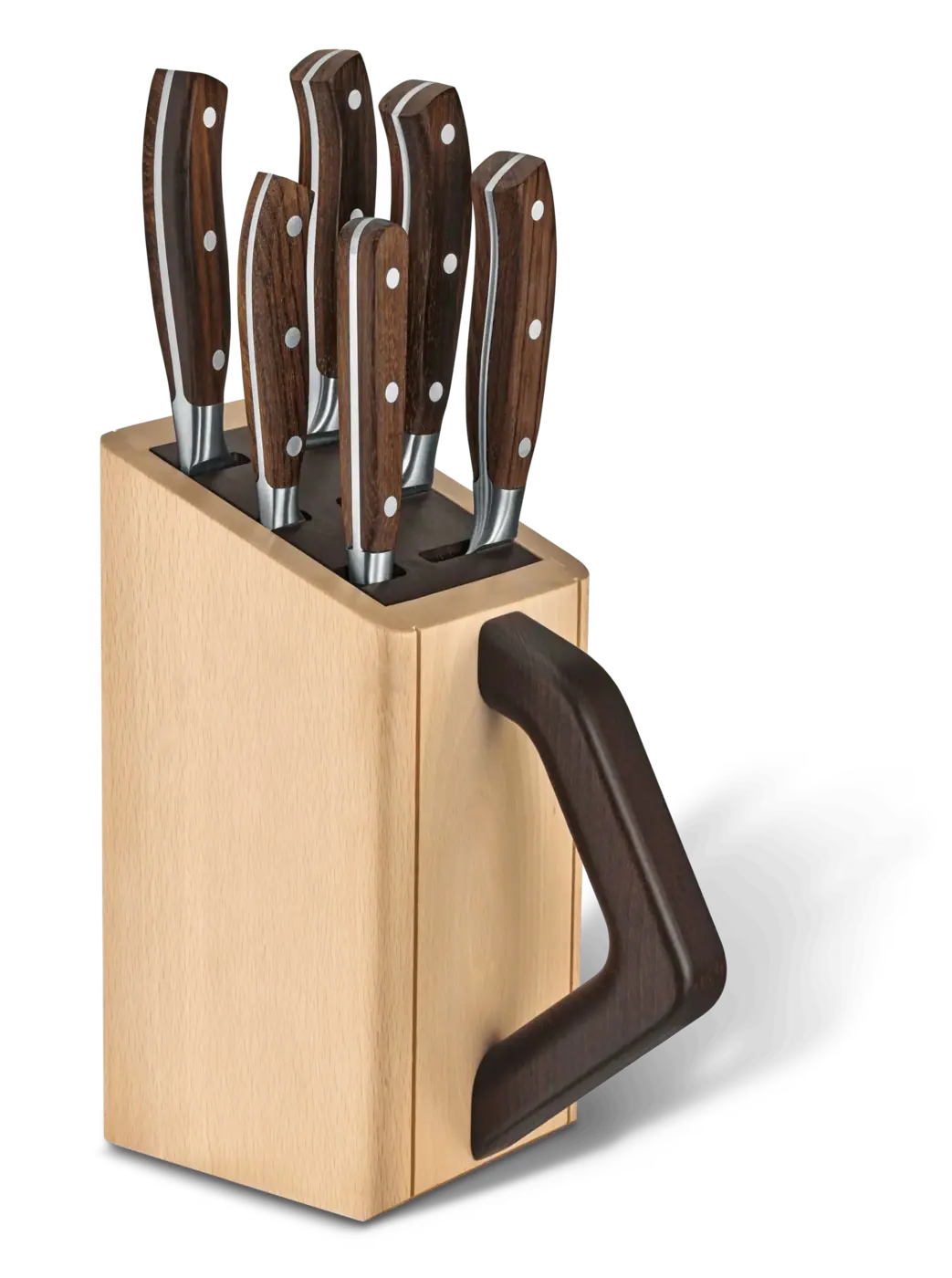 Victorinox Bloc porte-couteaux Grand Maître, 23 cm — Brun
