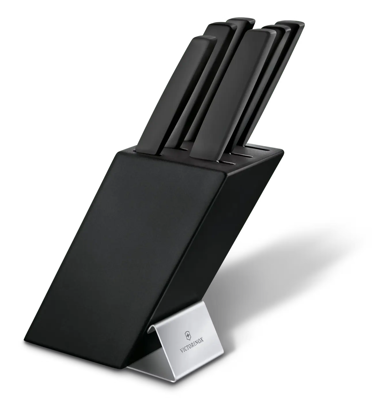 Victorinox Bloc porte-couteaux Swiss Modern, 6 pièces, 22 cm — Noir