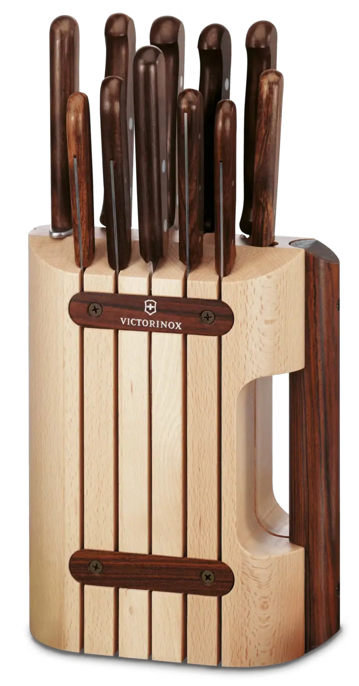 Victorinox Wood Messerblock, 11-teilig, 22 cm — Braun