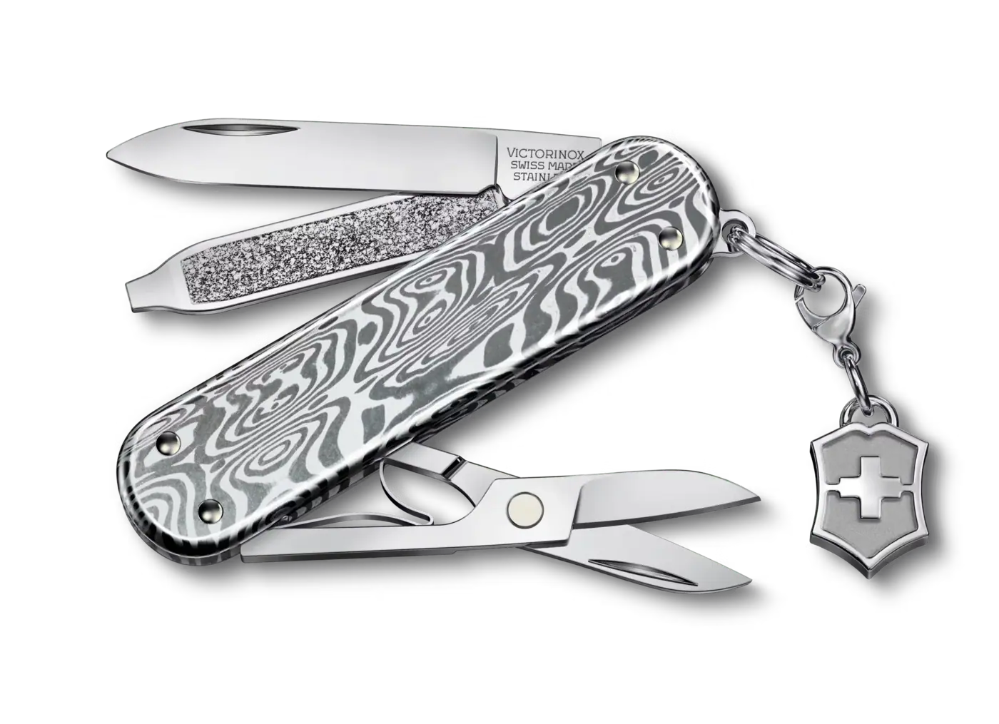 Victorinox Classic SD Brilliant Damast — Schwarz