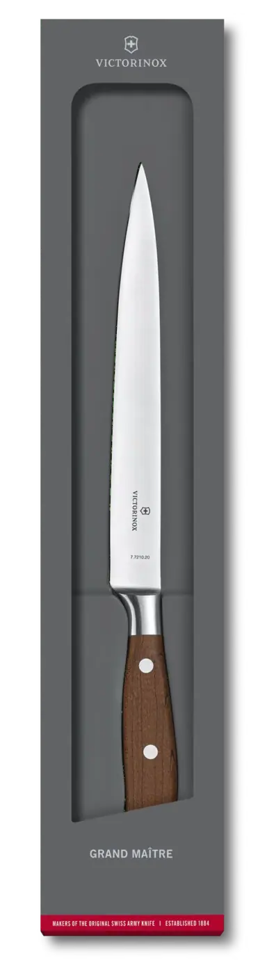 Victorinox Couteau à fileter Grand Maître Wood, 20 cm — Brun