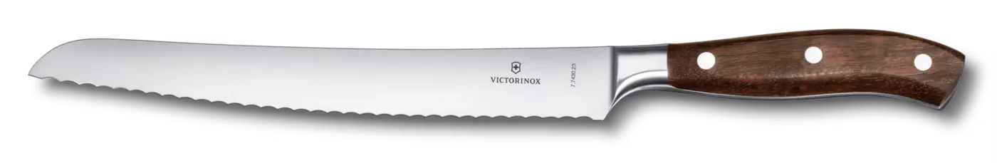 Victorinox Couteau à pain Grand Maître, 23 cm — Brun