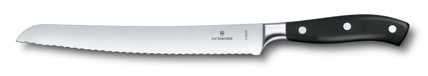Victorinox Couteau à pain Grand Maître, 23 cm — Noir