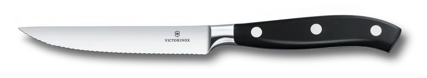 Victorinox Couteau à steak Grand Maître, 12 cm — Noir — 7.7203.12WG