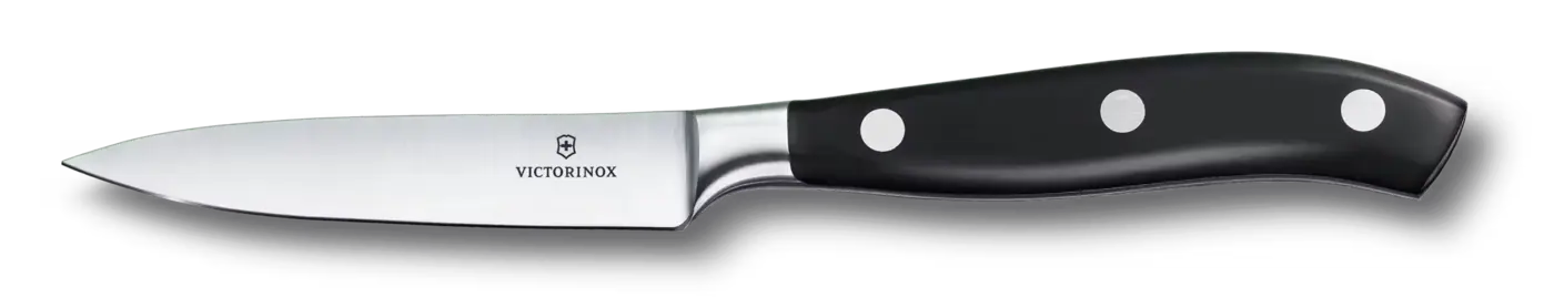 Victorinox Couteau d’office forgé Grand Maître, 10 cm — Noir