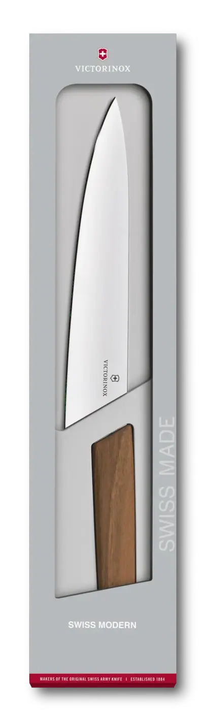 Victorinox Couteau de chef Swiss Modern, 22 cm — Brun