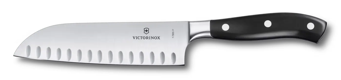 Victorinox Couteau Santoku Grand Maître, 17 cm — Noir — 7.7323.17G