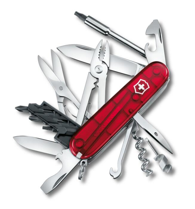 Victorinox Cyber Tool M — rouge transparent