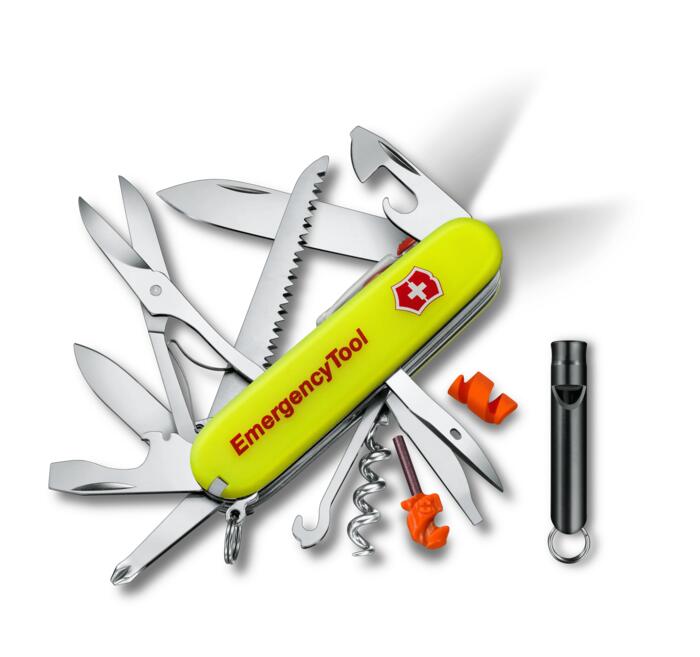 Victorinox Emergency Tool Huntsman Lite — yellow fluorescent