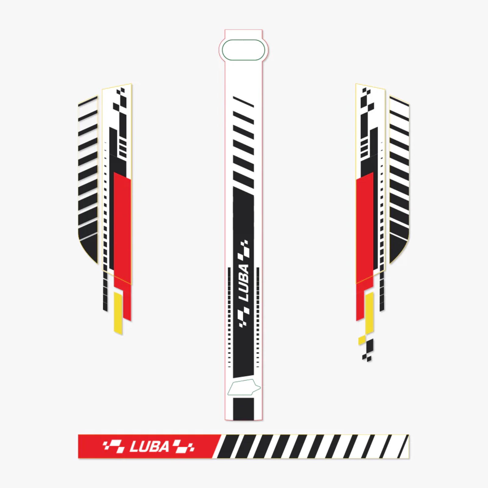Kit déco autocollant Fomule pour LUBA 1