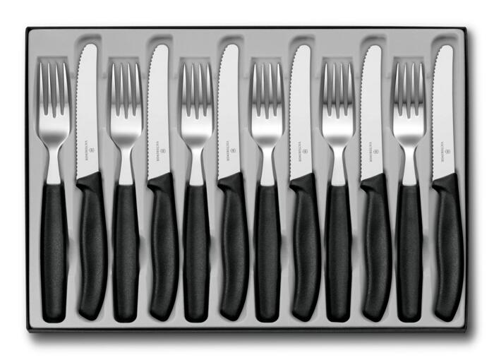 Victorinox Classic Besteck, 12-teilig, 11 cm — noir