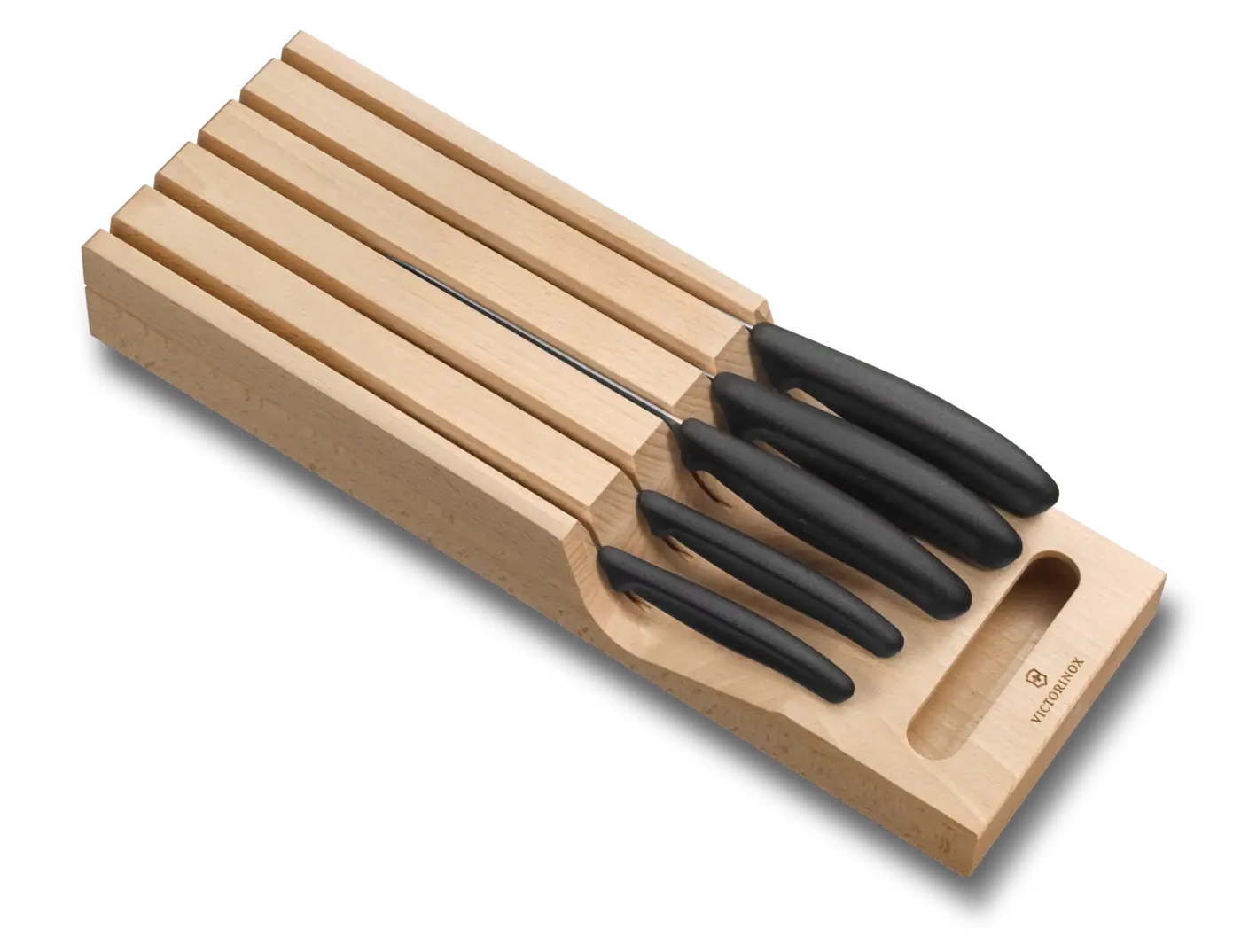 Victorinox Range-couteaux pour tiroir Swiss Classic, 21 cm — Brun