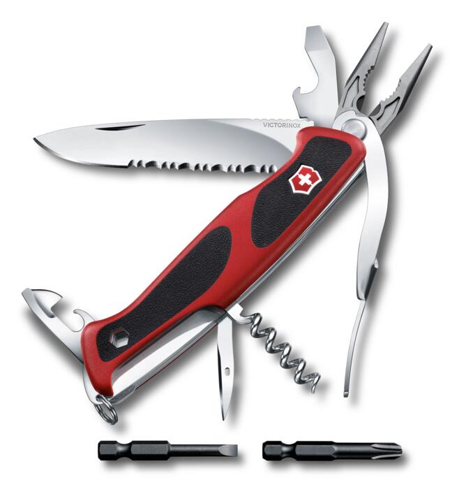 Victorinox Ranger 174 W Grip — rouge/noir