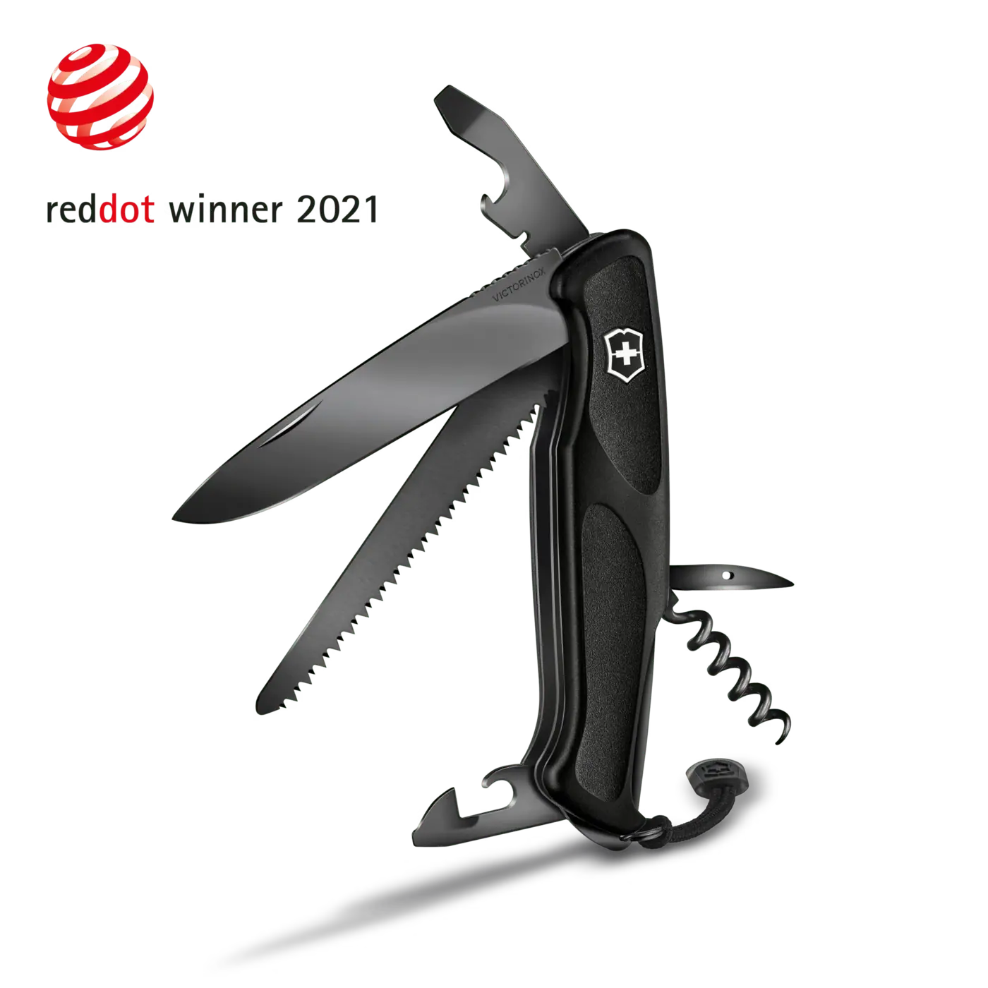 Victorinox Ranger 55 Grip Onyx Black — Noir