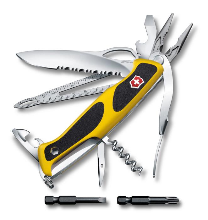 Victorinox Ranger Boatsman MW Grip — jaune/noir