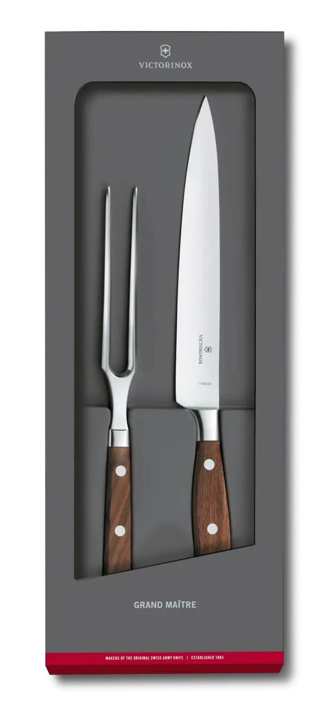 Victorinox Service à découper Grand Maître, 2 pièces, 20 cm — Brun