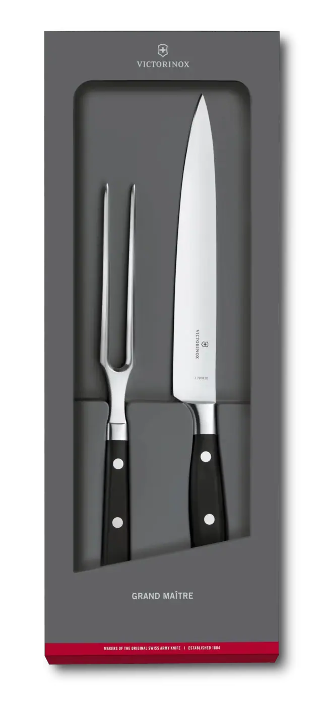 Victorinox Service à découper Grand Maître, 2 pièces, 20 cm — Noir