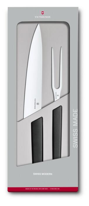 Victorinox Swiss Modern Tranchier-Set, 2-teilig, 22 cm — noir