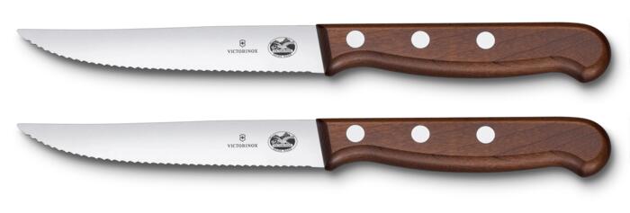 Victorinox Wood Steakmesser-Set, 2-teilig, 12 cm — Bois d’érable modifié