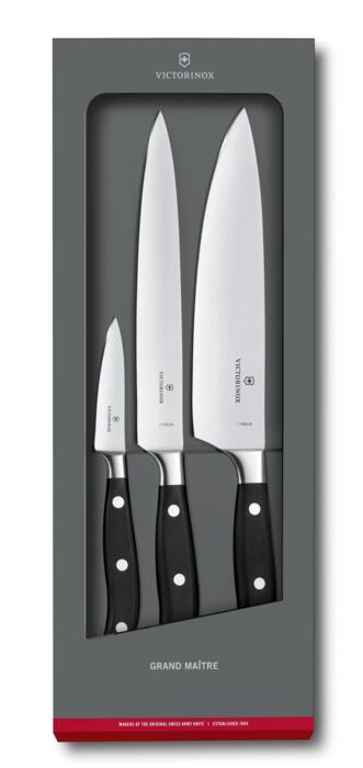 Victorinox Grand Maître Koch-Set, 3-teilig — noir