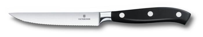 Victorinox Grand Maître Steakmesser-Set, Wellenschliff, 12 cm — noir