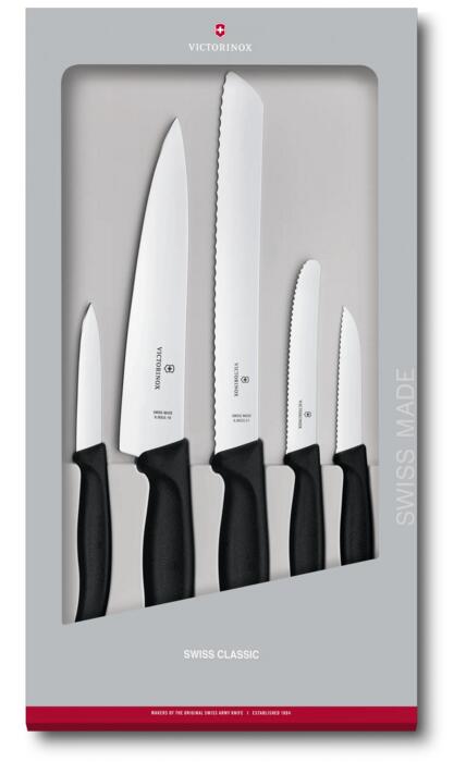 Victorinox Swiss Classic Küchengarnitur, 5-teilig, 21 cm — noir