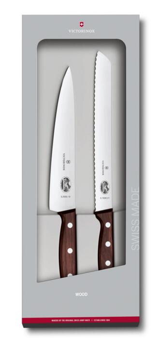 Victorinox Wood Küchengarnitur, 2-teilig — Bois d’érable modifié