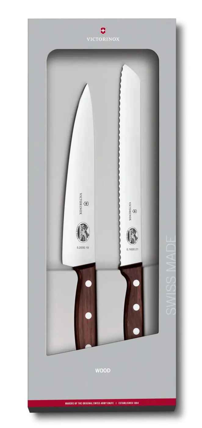 Victorinox Wood Küchengarnitur, 2-teilig — Braun