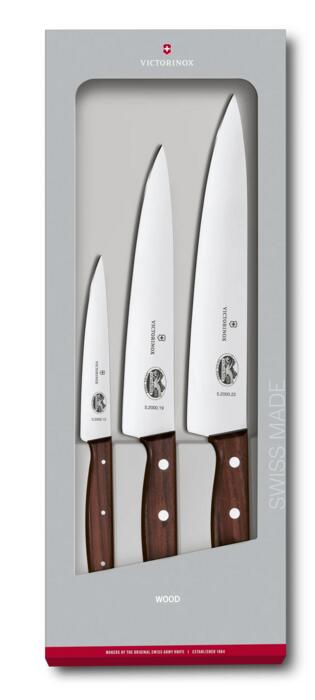 Victorinox Wood Koch-Set, 3-teilig — Bois d’érable modifié