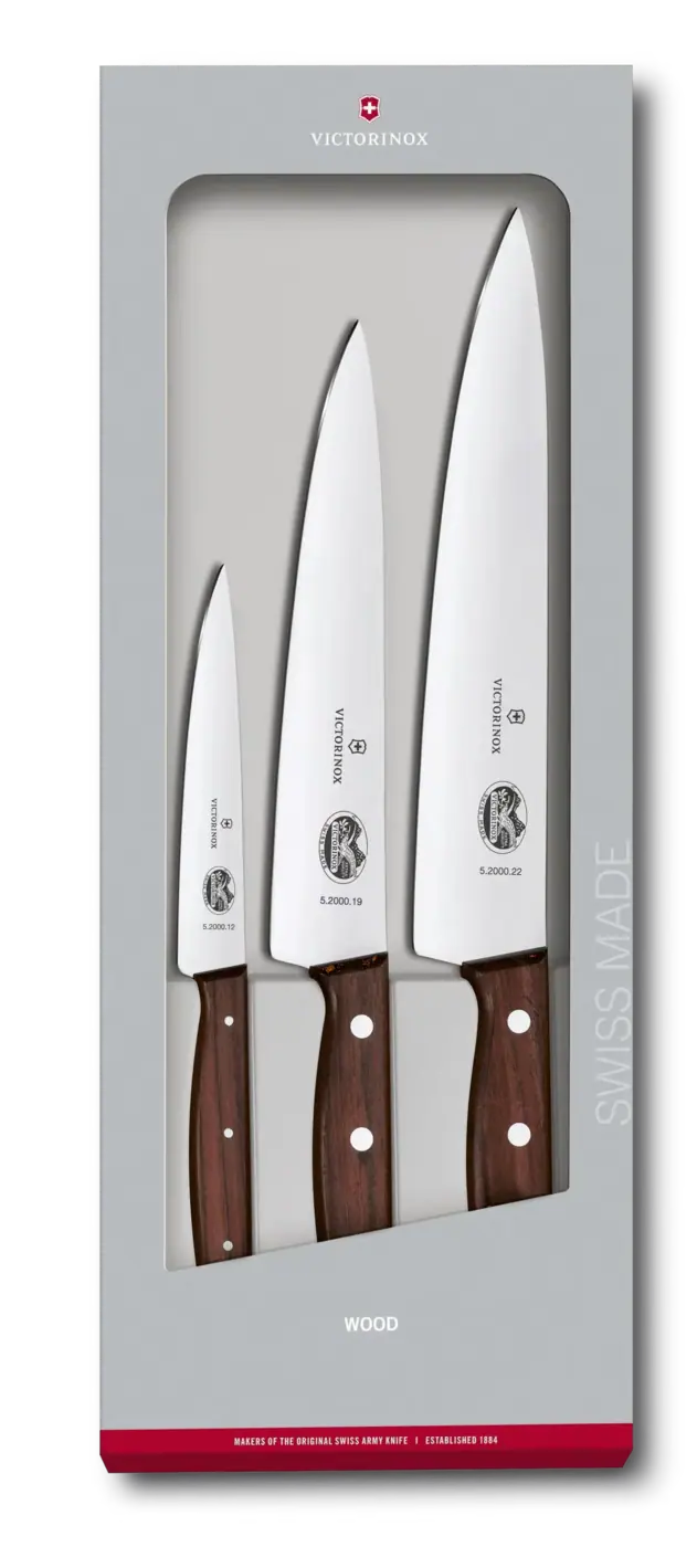 Victorinox Wood Koch-Set, 3-teilig — Braun
