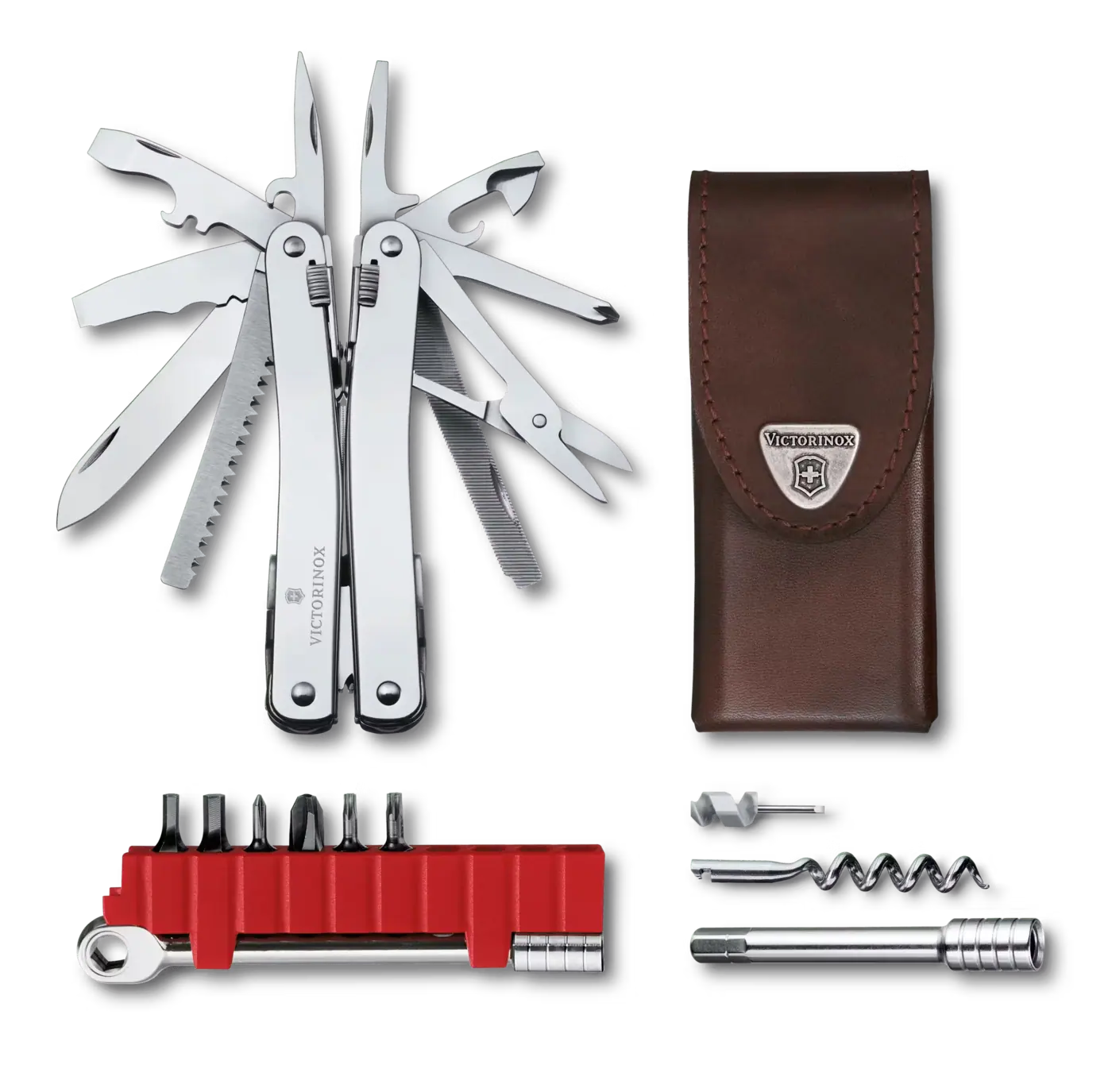 Victorinox Swiss Tool Spirit X Plus avec clef à cliquet — Gris