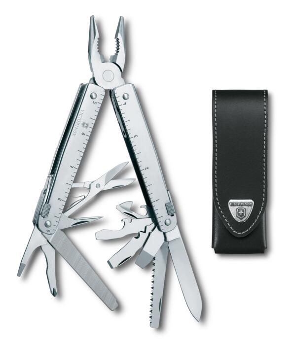 Victorinox Swiss Tool X — Étui en cuir inclus