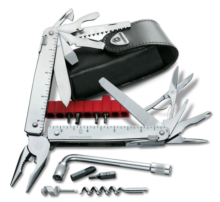 Victorinox Swiss Tool X Plus — Étui en cuir inclus