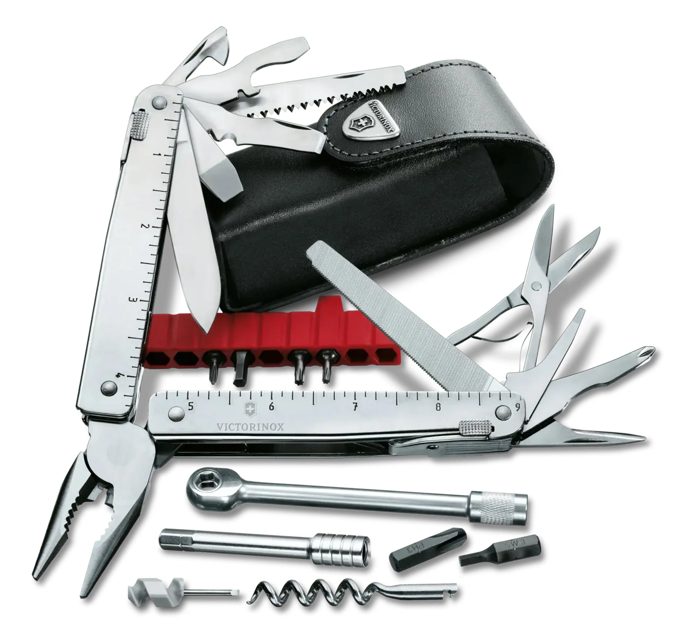 Victorinox Swiss Tool X Plus avec clef à cliquet — Gris — 3.0339.L